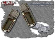 Klarglas sidoblinkers lampa. 2st
