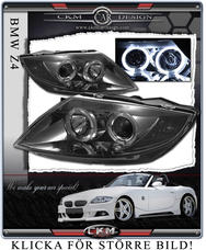 Klarglas Angel Eyes 2 st SVARTA komplett