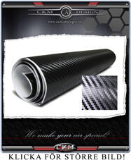 Kolfiberfolie 3D svart 30cmx100cm