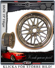 BMW 19" fälg i "LM look" RÖKKROM 4st till 1 & 3 Serie