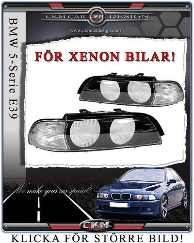 BMW - 5-serie - E39 96-03 - BMW Clearglas white blinkers with headlightglass 2 pcs