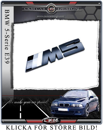 BMW - 5-serie - E32 97-94 - M5 Emblem flat black/White 1 pcs