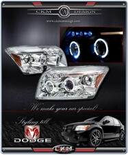 Klarglas framlysen Angel Eyes + dioder 2st