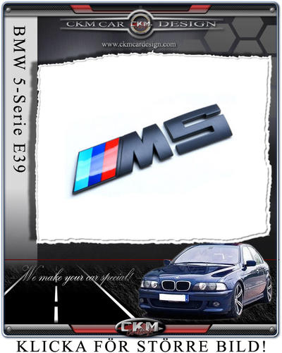 BMW - 5-serie - E32 97-94 - M5 Emblem flat black 1 pcs