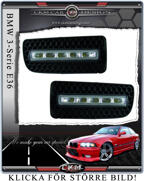 Klarglas LED dimljus dagljus DRL 2st